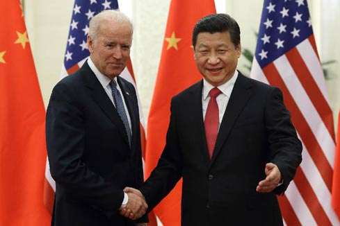 Xi Jinping s'entretient avec le vice-président américain