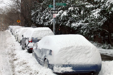 Photos: De fortes chutes de neige frappent New York