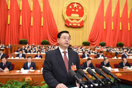 Chine : le législateur suprême présente le rapport d'activités du Comité permanent de l'APN
