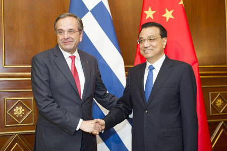 Entretien entre les Premiers ministres chinois et grec &agrave; Milan
