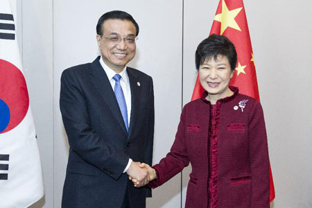 La Chine et la Cor&eacute;e du Sud s'engagent &agrave; faire progresser les pourparlers sur l'accord de libre-&eacute;change