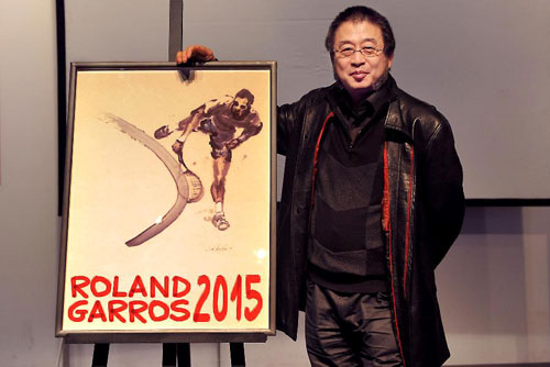 Tennis : Roland-Garros dévoile son affiche pour l'année 2015, une oeuvre d'artiste chinois