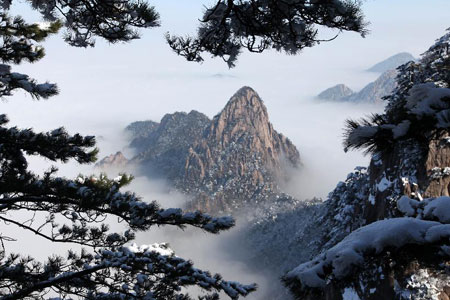 Photos - Mont Huangshan sous la neige