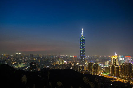 Vues nocturnes de Taipei