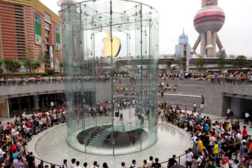 Ouverture d'un nouveau Apple Store &agrave; Shangha&iuml;