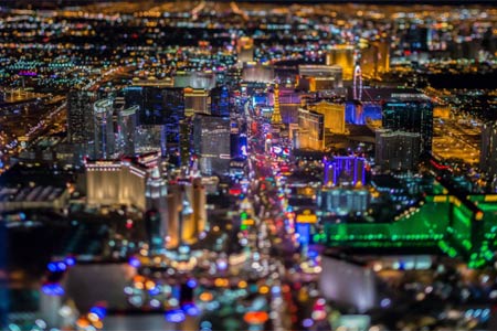 Superbes photos de Las Vegas vu du ciel à plus de 2000 mètres de haut