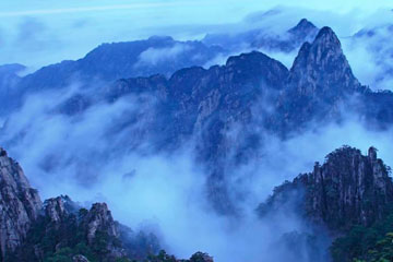 Photos - la mer de nuages des monts Huang