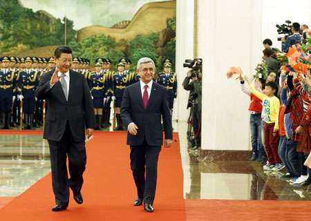 La Chine et l'Arménie s'engagent à renforcer leur amitié et la coopération