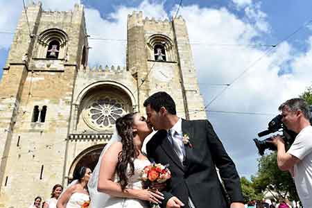 Mariage collectif au Portugal en photos