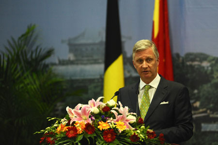 Le roi Philippe de Belgique effectue une visite d'Etat en Chine