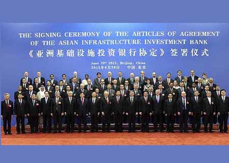 Président chinois : la signature de l'accord de la BAII est une étape historique