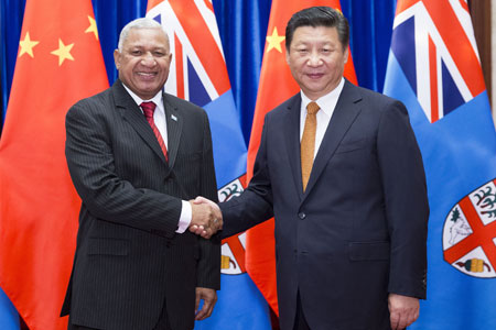 Xi Jinping appelle à renforcer les relations avec les Fidji
