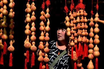 Chine: festival culture de la calebasse à Huludao