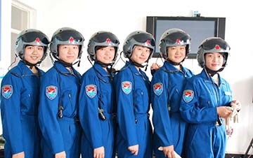 Des femmes pilotes dans l'Armée de l'air chinoise