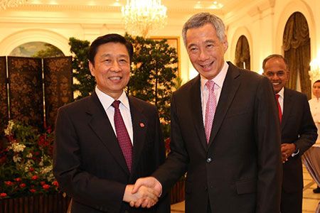 Le vice-président chinois présent aux célébrations du 50e anniversaire de l'indépendance 
de Singapour