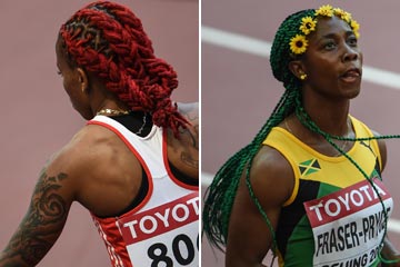 Championnats du monde d'athlétisme 2015: coiffures diverses des athlètes