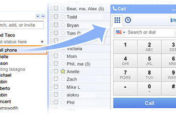 Google permet de t&eacute;l&eacute;phoner avec Gmail
