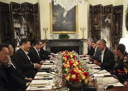 Entretien de 3 heures entre MM. Xi et Obama à Blair House