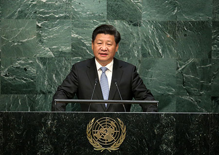 Le président Xi annonce une contribution chinoise de 8 000 soldats permanents pour 
le système de maintien de la paix de l'ONU