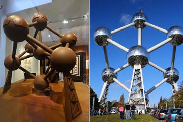 La version en chocolat des monuments historiques célèbres de Bruxelles