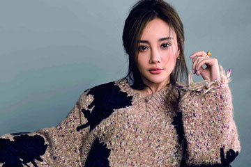 L'actrice chinoise Li Xiaolu pose pour un magazine