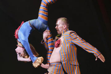 Répétition du show "Kooza" du Cirque du Soleil à Vancouver