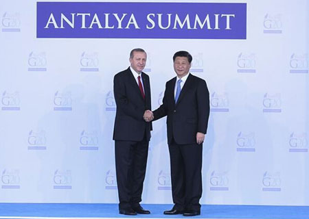 Ouverture du sommet du G20 en Turquie avec une intervention de Xi Jinping