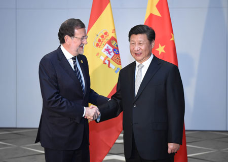 La Chine se félicite de la participation active de l'Espagne à l'initiative "La Ceinture et la Route", dit le président Xi