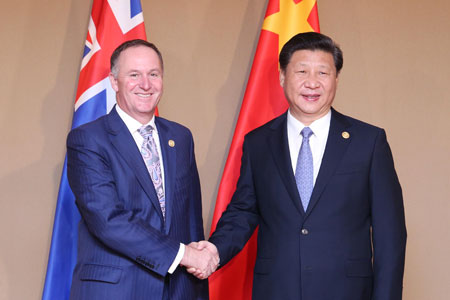 La Chine et la Nouvelle-Zélande s'engagent à promouvoir la coopération bilatérale