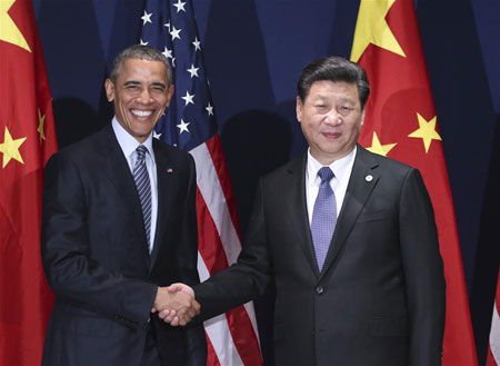 Rencontre Xi-Obama à Paris en amont de la conférence de l'ONU sur le climat