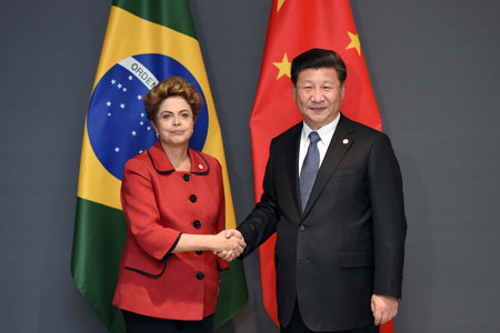 La Chine et le Brésil conviennent de resserrer leurs liens et de coopérer en matière 
de climat