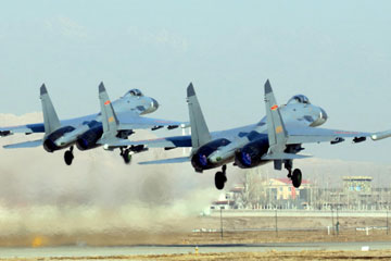 Photos - Entraînements d'avions de combat chinois