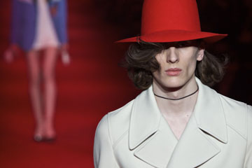 Défilé Gucci lors de la semaine de la mode masculine à Milan