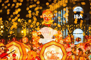 Macao : la ville s'illumine pour le Nouvel An chinois