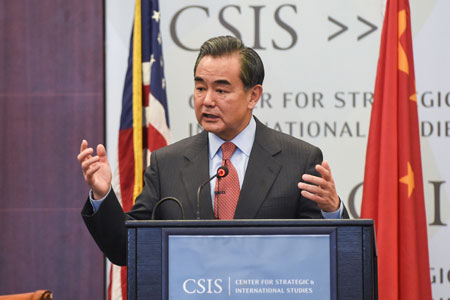 Le déploiement du THAAD en Corée du Sud pourrait menacer les intérêts de la Chine 
en matière de sécurité, selon Wang Yi