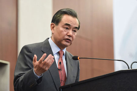 Le ministre chinois des A.E. fait le point sur les priorités diplomatiques de la 
Chine devant un think-tank américain (SYNTHESE)