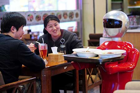 Un robot serveur à Shenyang