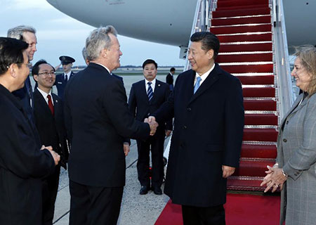 Le président chinois arrive à Washington pour prendre part au Sommet sur la sécurité 
nucléaire
