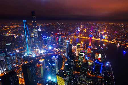 Paysages nocturnes de Shanghai