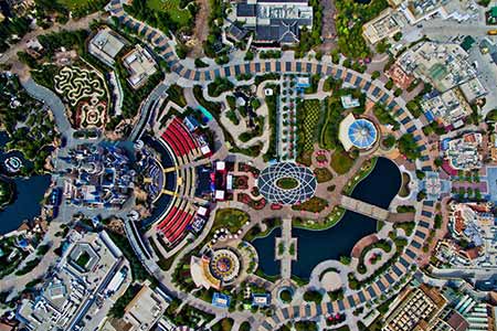 Parc Disneyland de Shanghai : vue d'ensemble pour la cérémonie d'ouverture