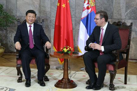 Xi Jinping rencontre le Premier ministre serbe