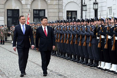 La Chine et la Pologne élèvent leurs relations au rang de partenariat stratégique 
global