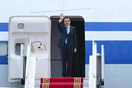 Arrivée du PM chinois en Mongolie pour une visite officielle et le sommet Asie-Europe