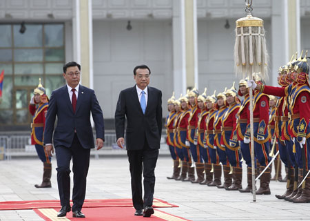 Le PM chinois appelle à plus de coopération et des liens plus étroits avec la Mongolie