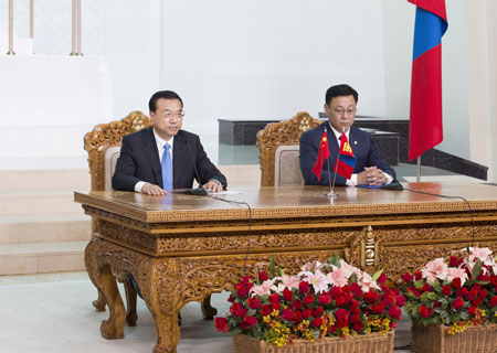 La Chine et la Mongolie vont doper leur coopération dans l'agriculture et la construction 
d'infrastructures