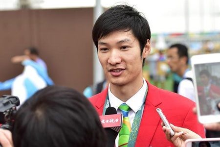 Lei Sheng sera le porte-drapeau de la Chine lors des Jeux olympiques de Rio