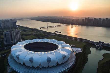Hangzhou : vue aérienne de la ville hôte du prochain sommet du G20