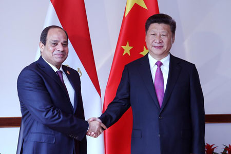 Rencontre entre les présidents chinois et égyptien avant le sommet du G20