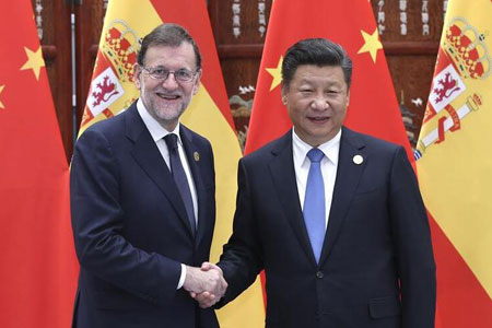 La Chine et l'Espagne s'engagent à faire progresser leurs relations