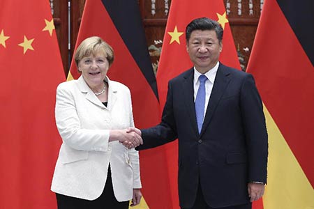 La Chine et l'Allemagne travailleront ensemble pour un sommet du G20 fructueux à 
Hambourg